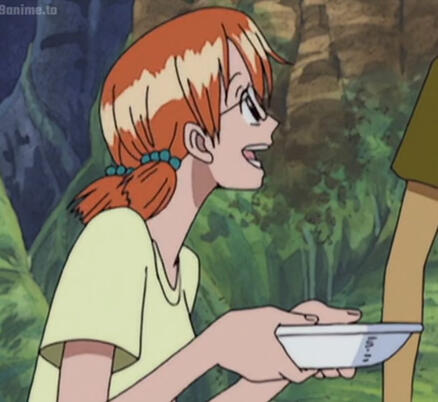 Nami has a bowl of Soup